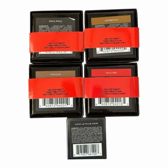 Surratt Beauty Eye Bundle NIB Komugi Pika Pika Kogecha Shu Iro Noir Le Plus Noir